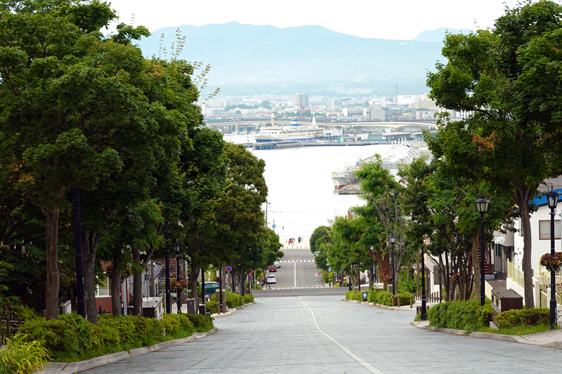 八幡坂 チャーミーグリーンの坂 函館