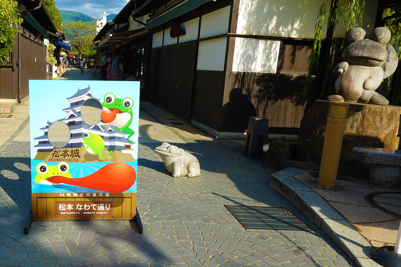 松本 なわて通り　カエル