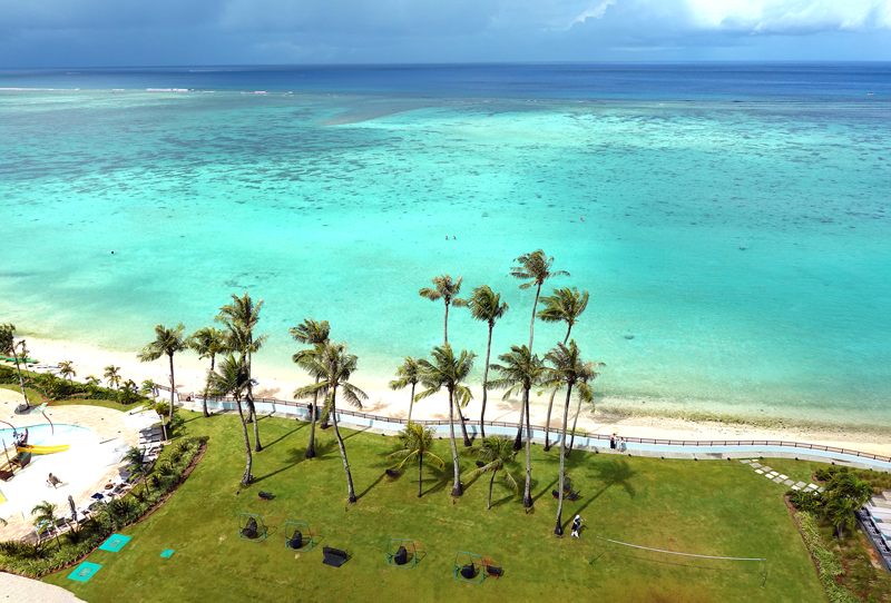 クラウンプラザリゾートグアムから見えるタモン湾