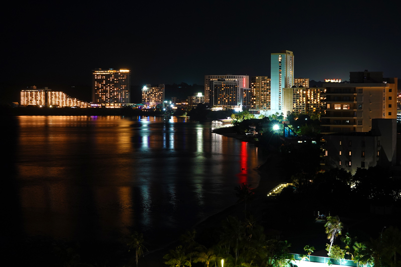クラウンプラザリゾートグアムから見た夜景