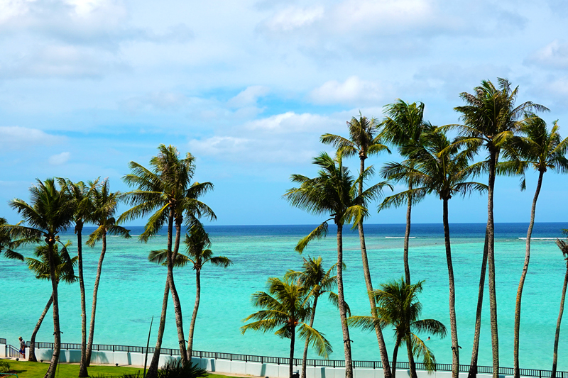 クラウンプラザリゾートグアムから見られるタモン湾