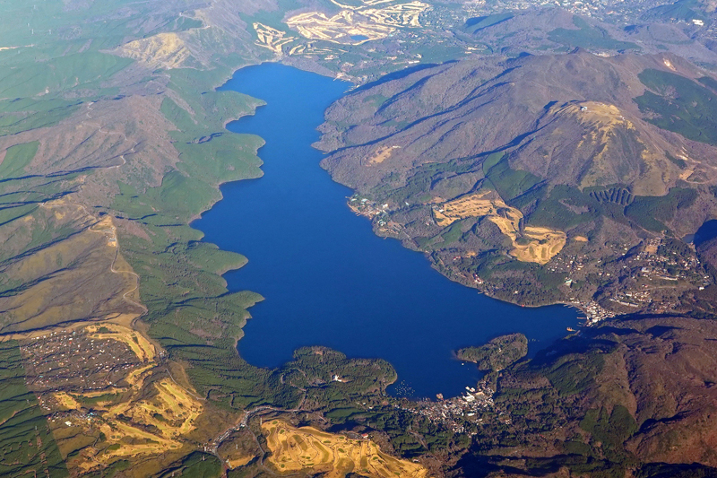 芦ノ湖　空撮