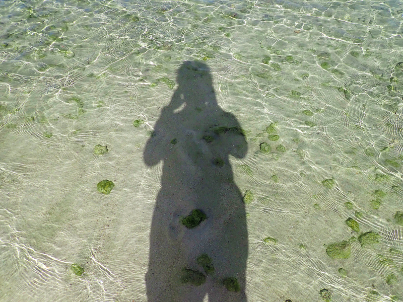 クラウンプラザリゾートグアム、プチビーチリゾート一人旅の記念ショット